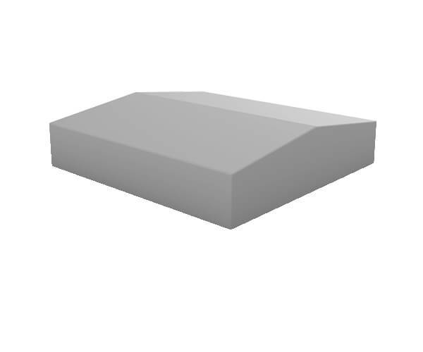 Плита парапетная двухскатная (310х300х60/80)
