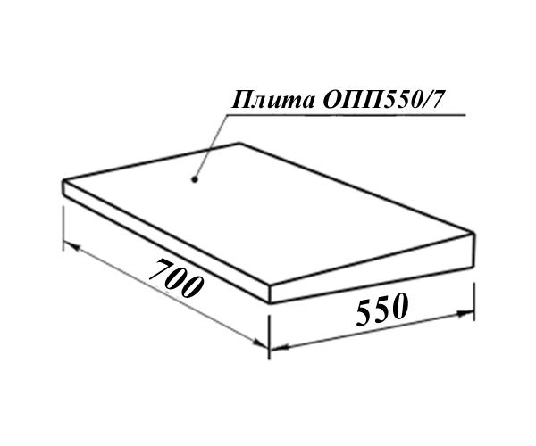Плита односкатная ОПП (ТИП 7)